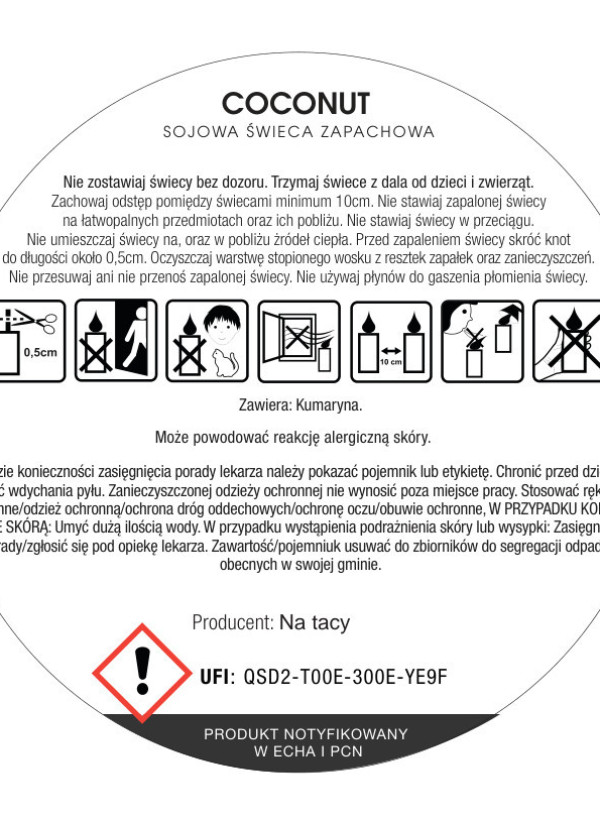 Świeca zapachowa| świeca w szkle| coconut|na prezent| dodatek do domu 1