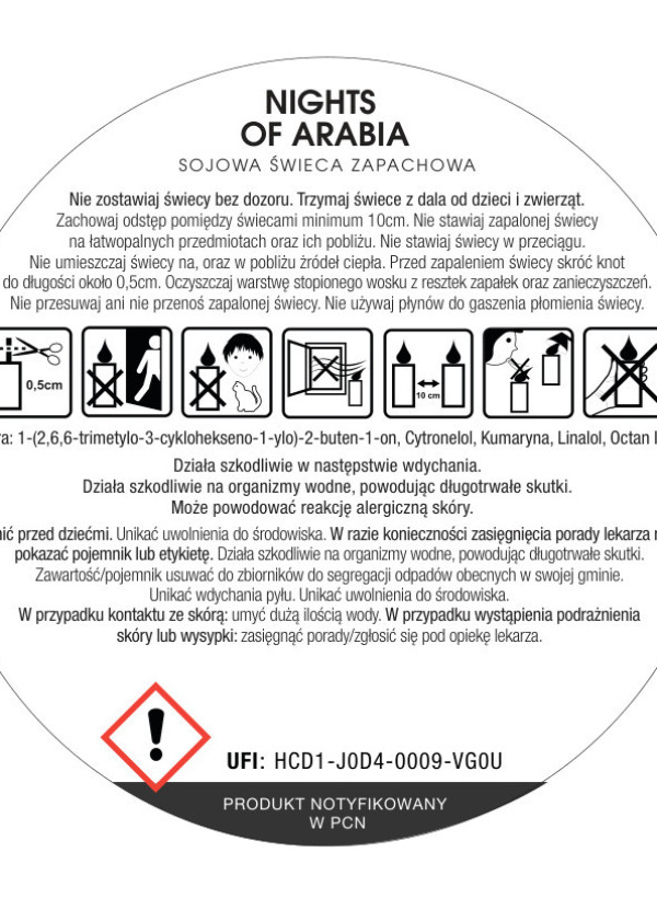 Świeca zapachowa| świeca w szkle| NIGHTS OF ARABIA |na prezent| dodatek do domu 1